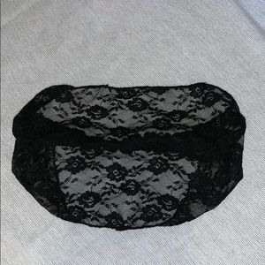 Black netted headband